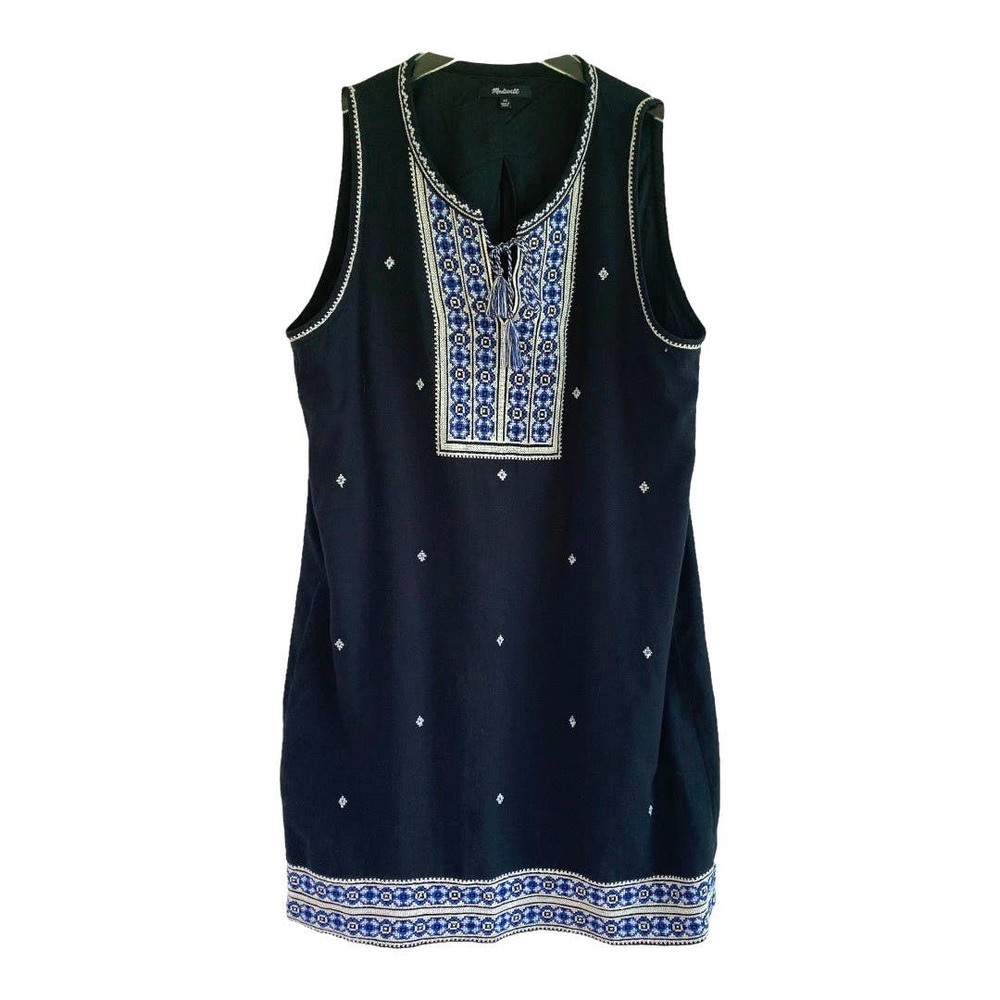 Madewell Embroidered Suncoast Dress Size 10 - Picture 3 of 8